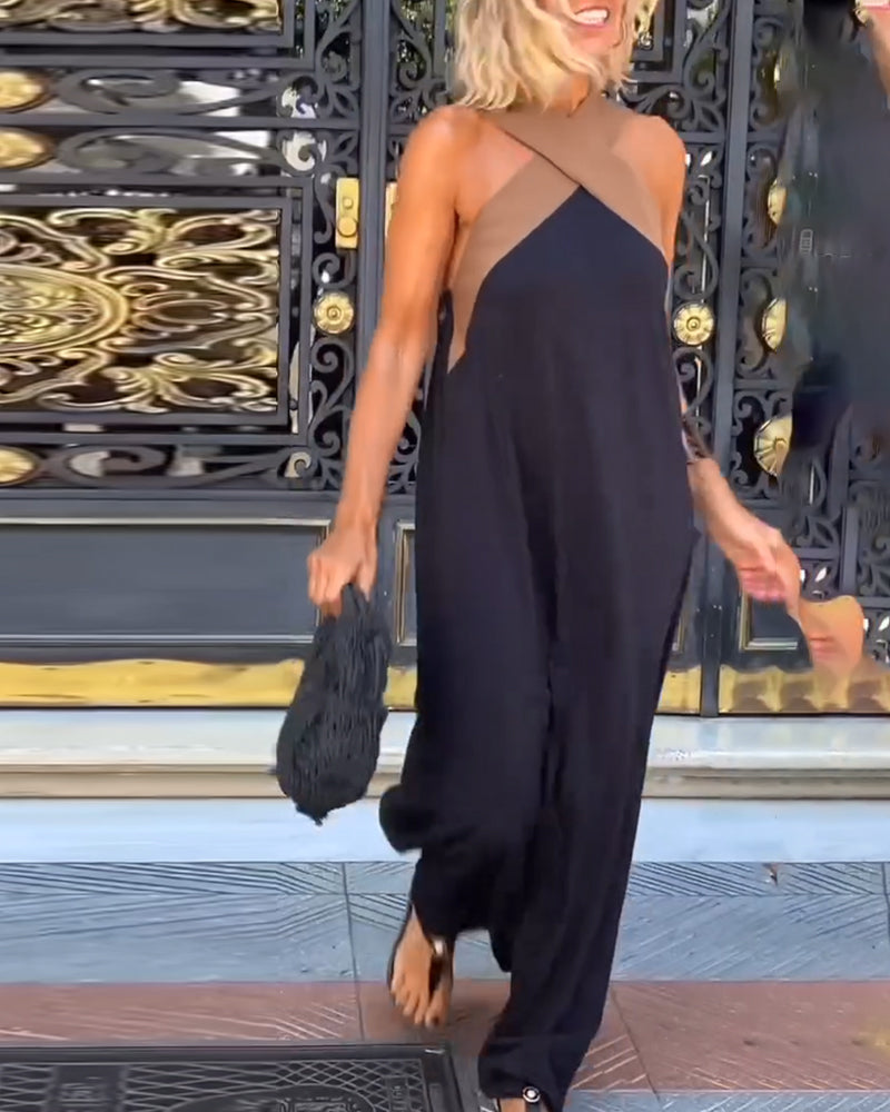 Marie – Cross Neck Maxi Dress