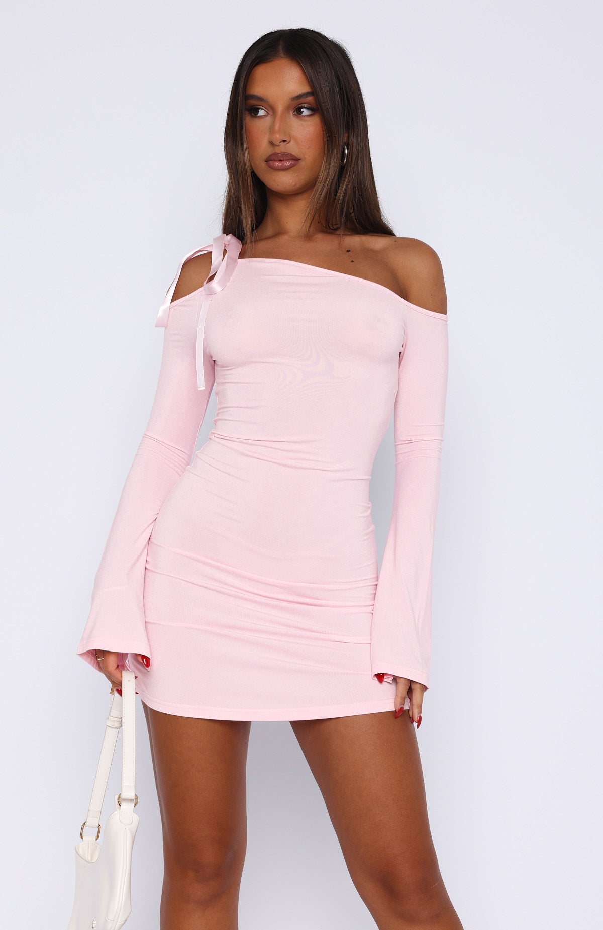 MIKA Long Sleeve Mini Dress - Pink