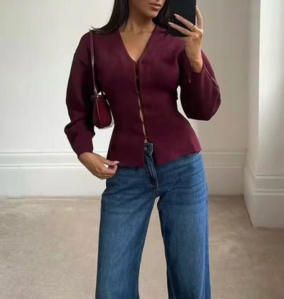SARA-JEAN set - Burgundy