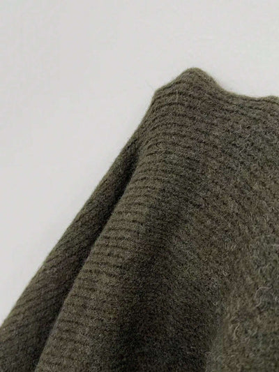 Solid Drop Shoulder Sweater