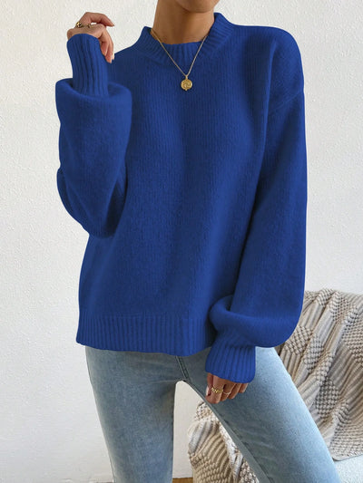 Solid Drop Shoulder Sweater