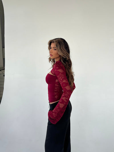 LA-VERA LACE TOP
