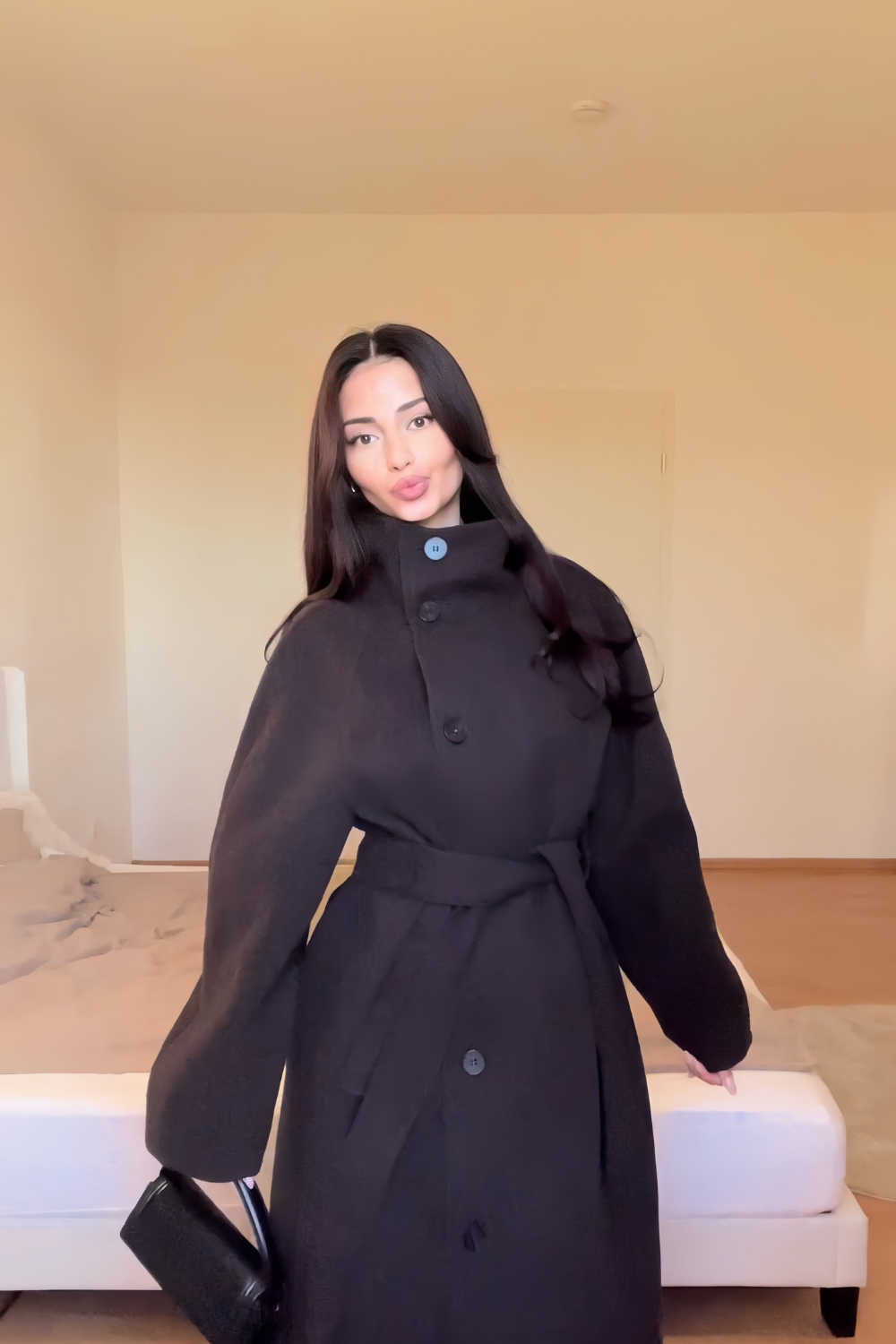 juliette high neck coat