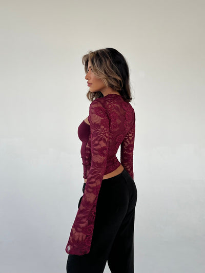 LA-VERA LACE TOP