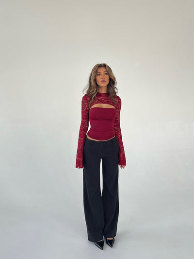 LA-VERA LACE TOP