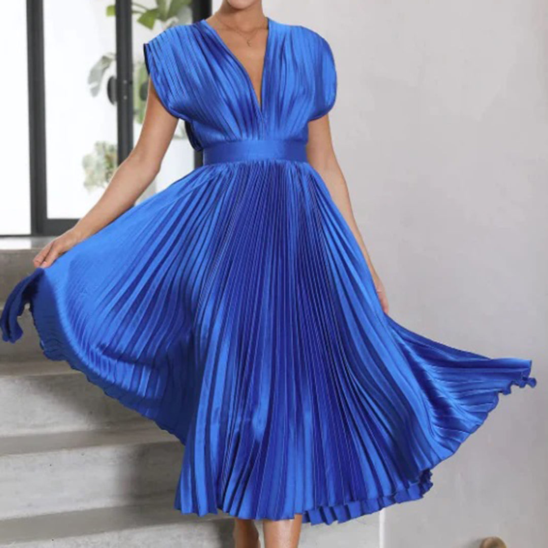 Abeline – Pleated Midi Dress