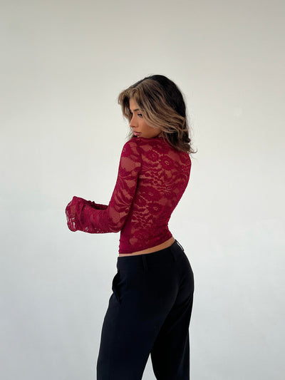 LA-VERA LACE TOP