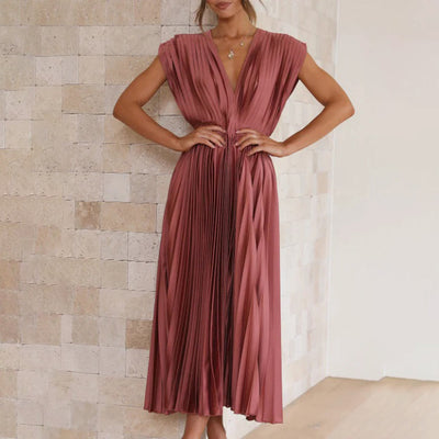 Abeline – Pleated Midi Dress
