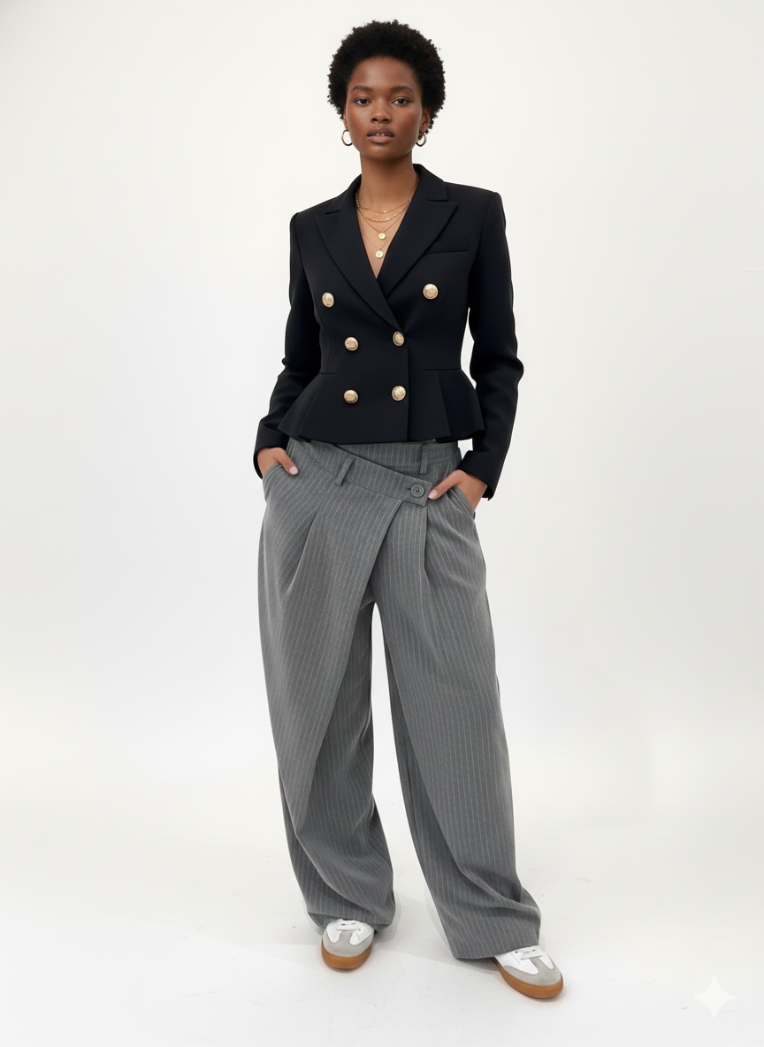 amy Striped Tailored Trousers