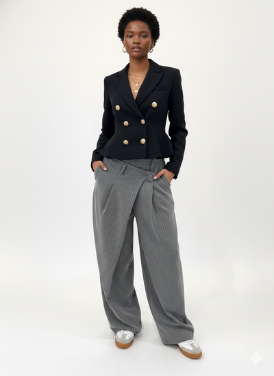 amy Striped Tailored Trousers