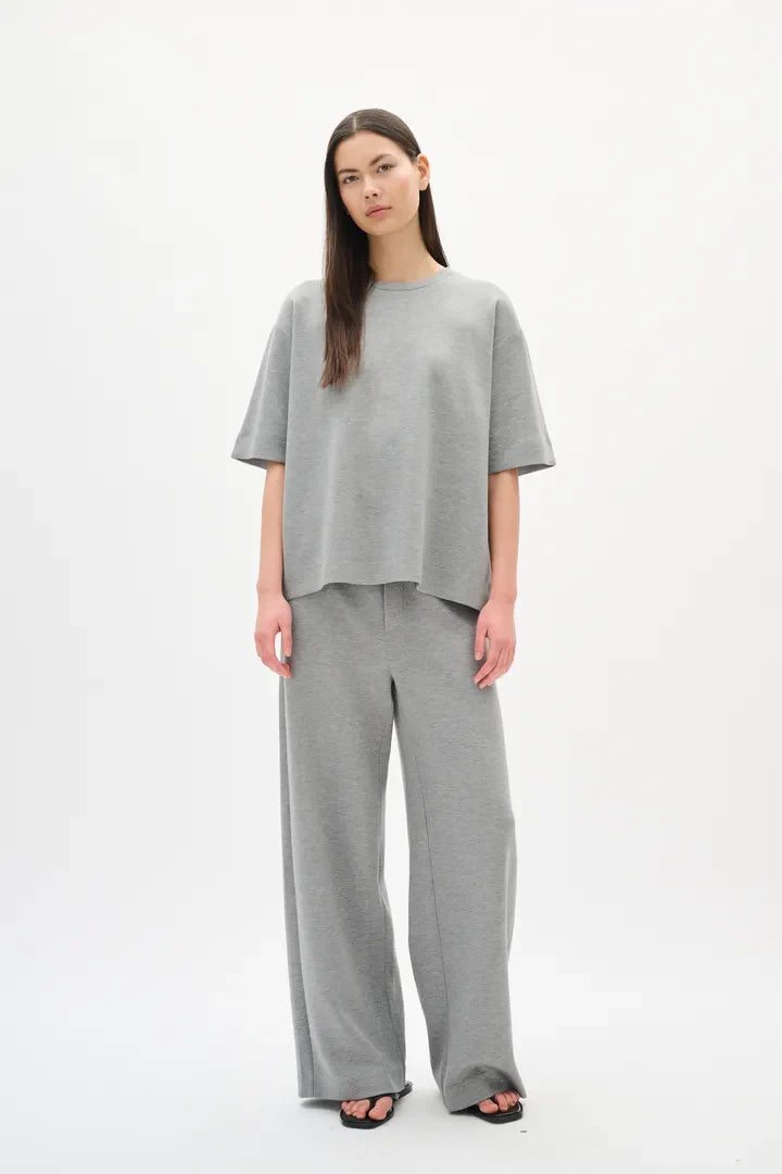 ROSE Wide Leg Joggers - GREY