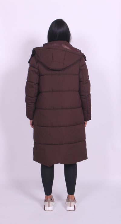 georgia pufferjacket - brown