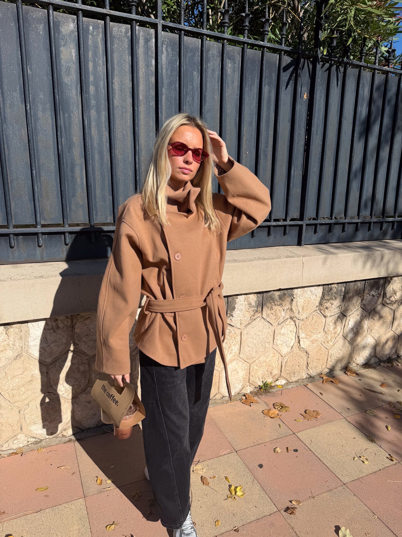 ramona camel coat