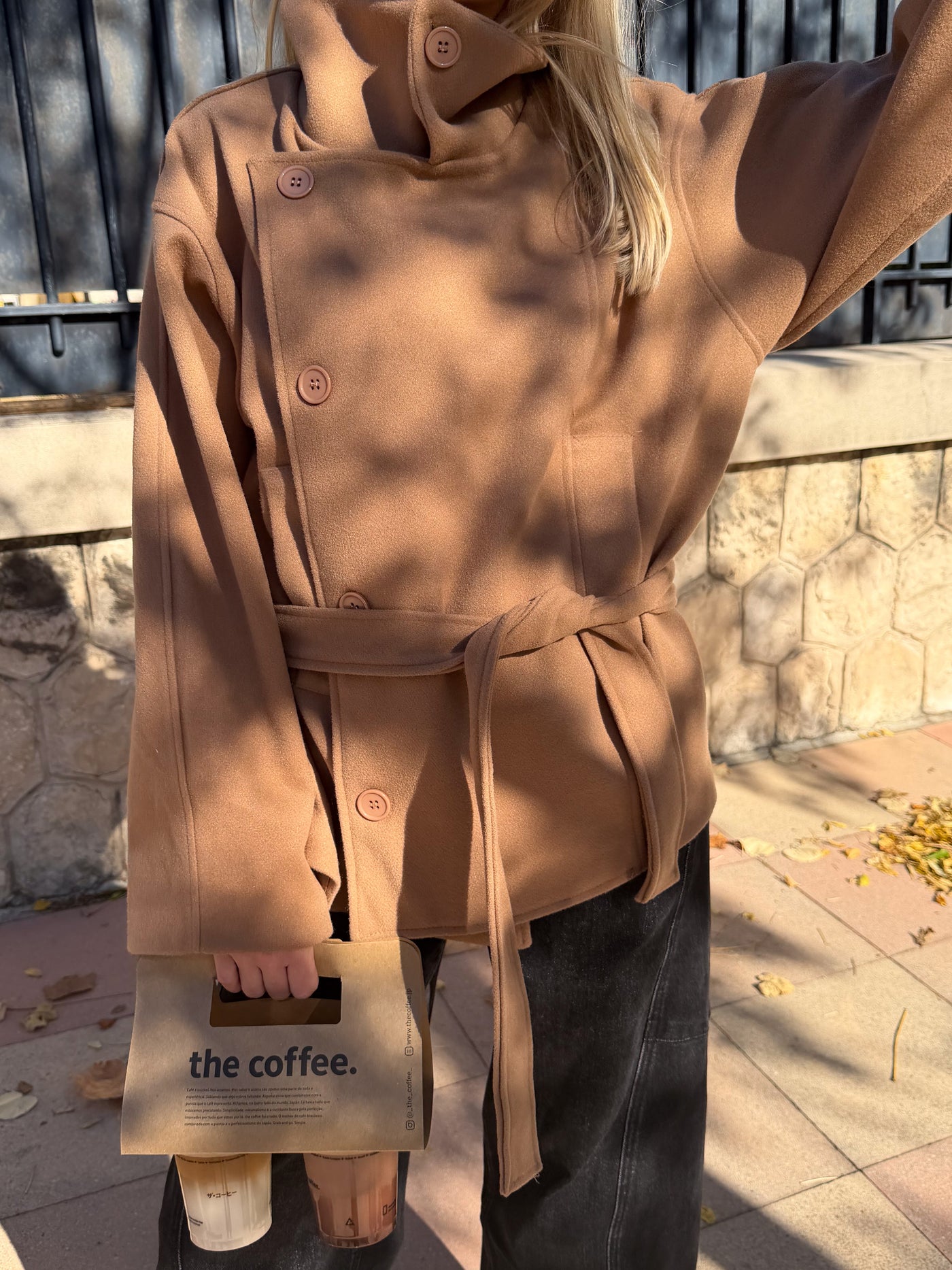 ramona camel coat