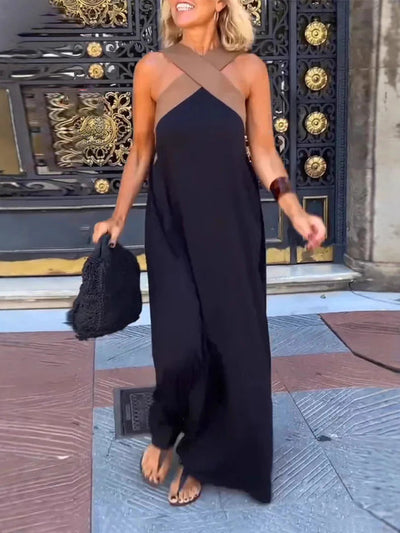 Marie – Cross Neck Maxi Dress