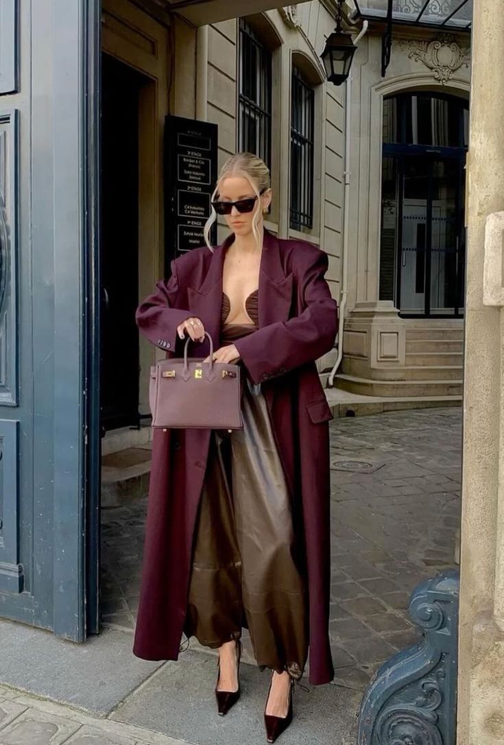 Marcela Coat - BURGUNDY