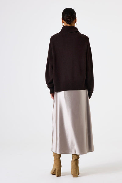 Garcia Neck Knit - BROWN