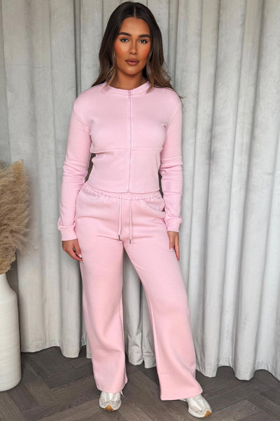 Lara Marl Tracksuit - Pink